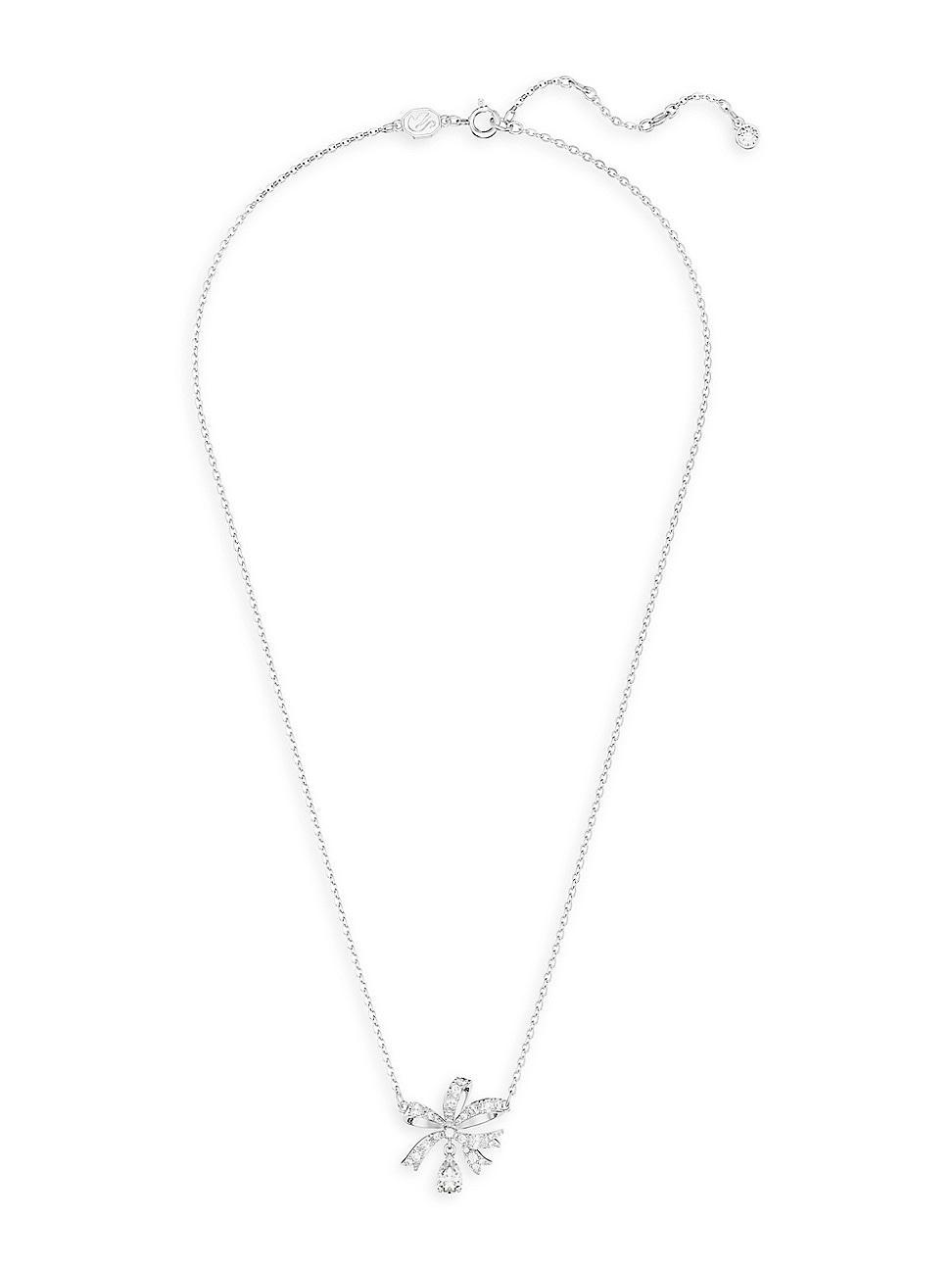 Swarovski Volta Collection Crystal Bow Short Pendant Necklace Product Image