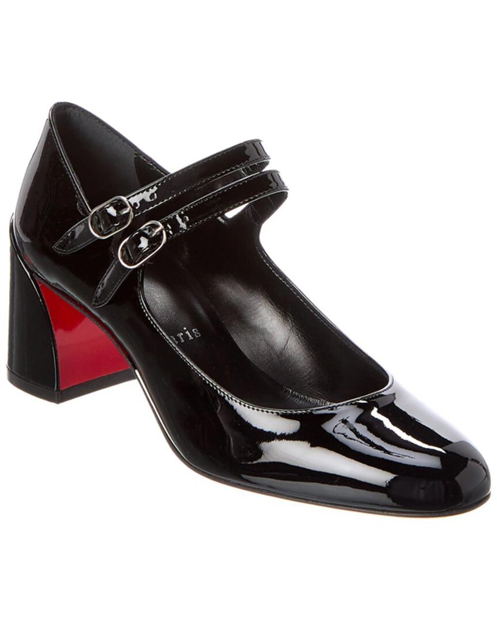 Miss Jane 55 Patent-leather Mary Jane Pumps In Black Product Image