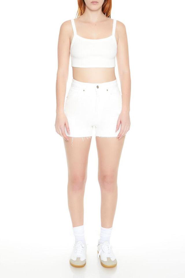 Raw-Cut Denim Shorts | Forever 21 Product Image