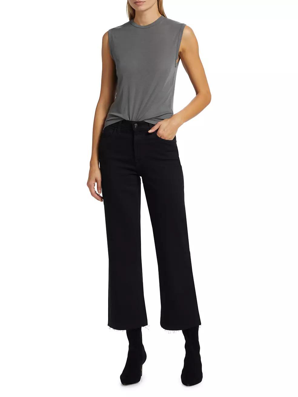 Alexa Cropped Straight Jeans Product Image