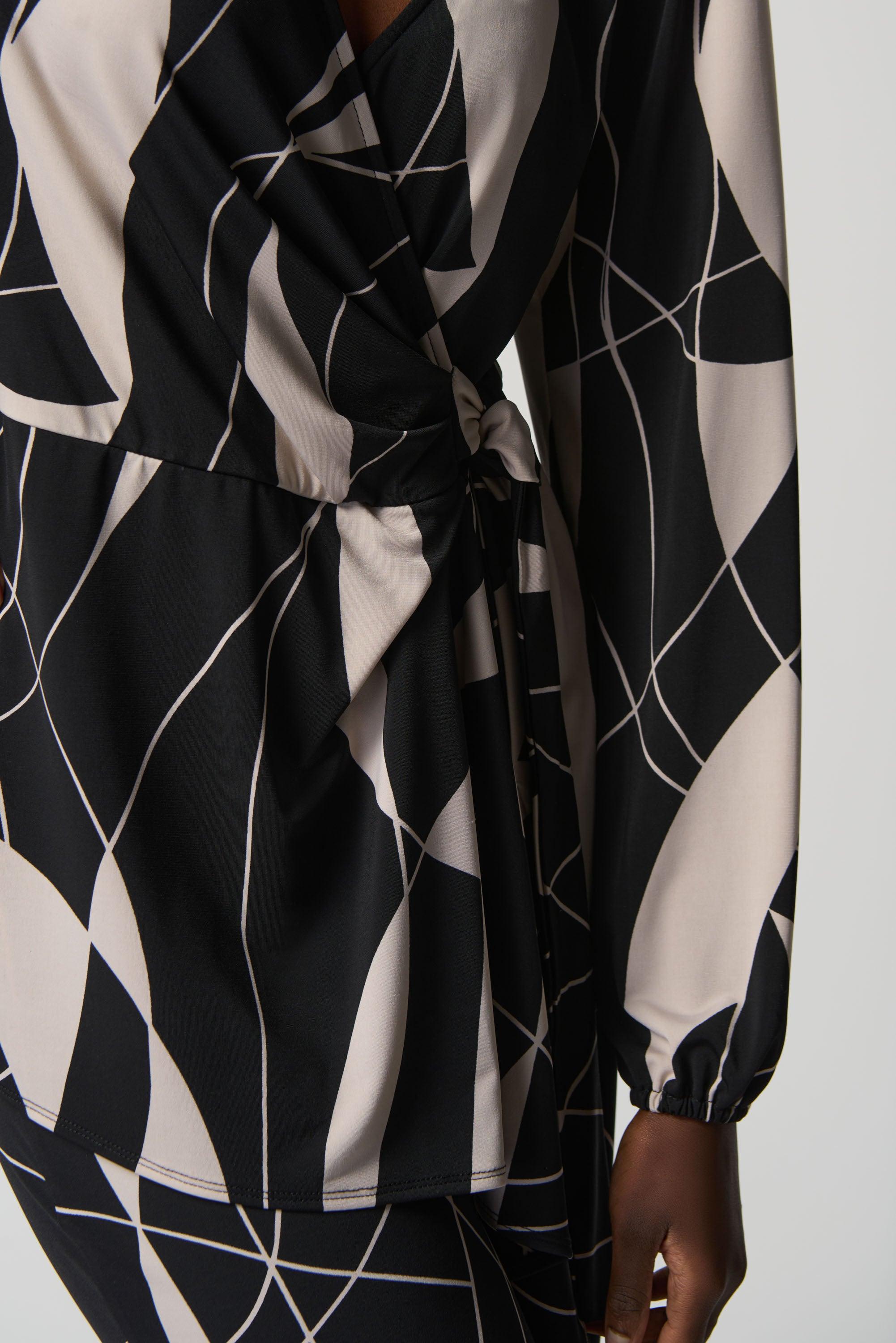 Abstract Print Wrap Tunic Product Image