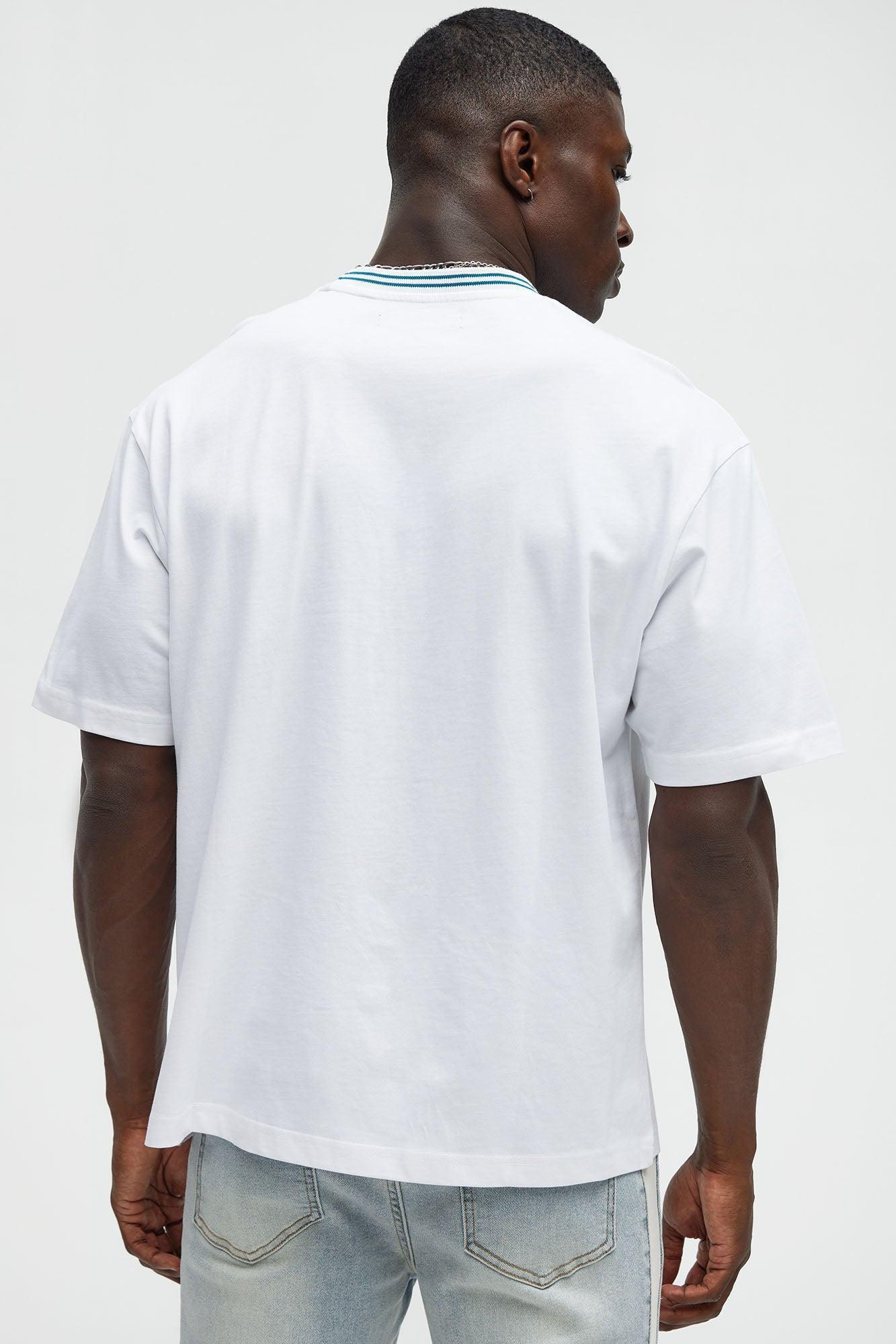 Varsity Chenille Patch Tee - White Product Image