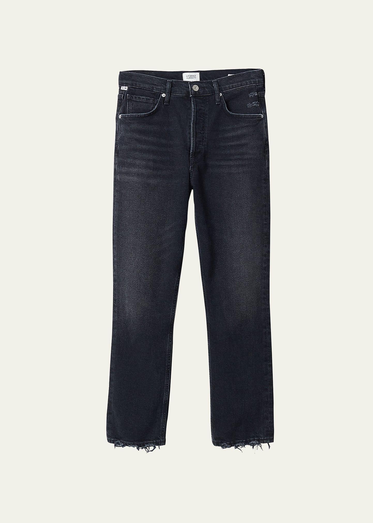 Citizens of Humanity Jolene High Rise Vintage Slim in Stormy - Black. Size 27 (also in 24, 25, 26). Product Image