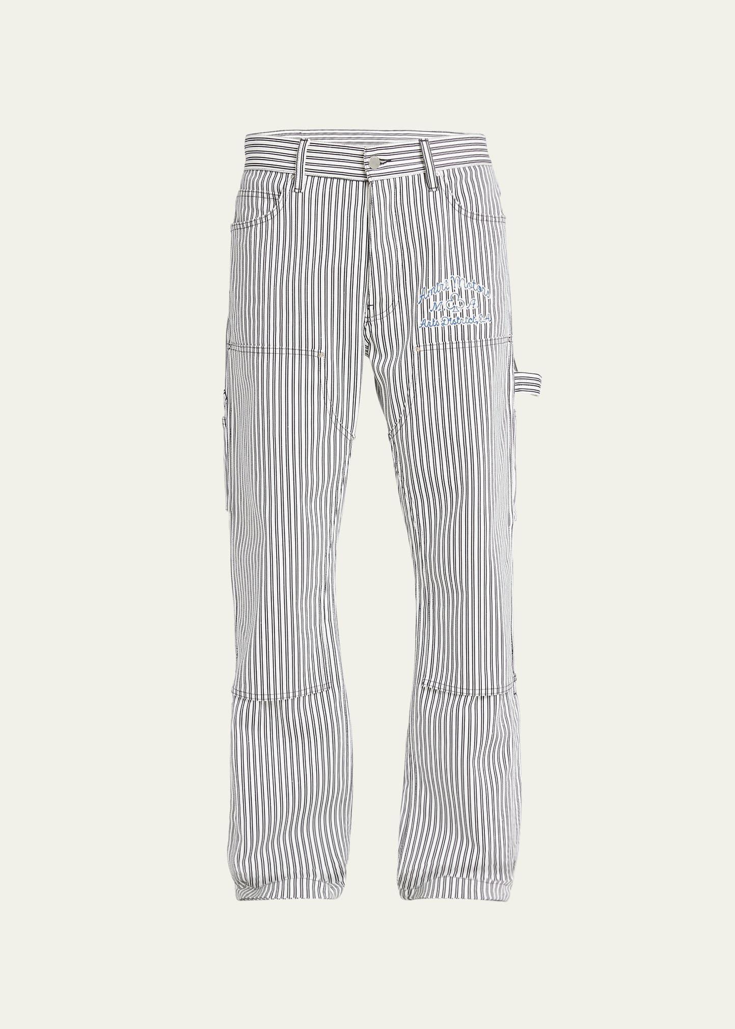 Mens Railroad Striped Carpenter Pants Product Image