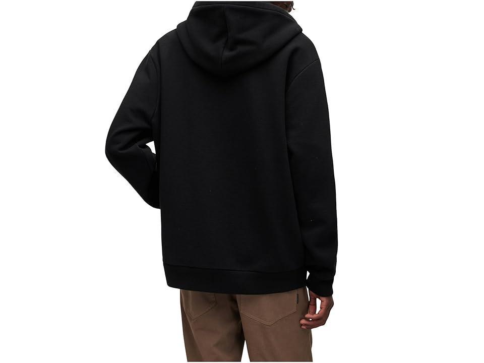 AllSaints Underground Zip Hoodie (Jet ) Men's Clothing Product Image