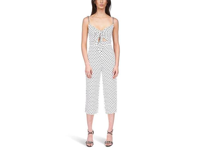 MICHAEL Michael Kors Woven Classic Polka Dotted V-Neck Sleeveless Chain Strap Jumpsuit -  L Product Image