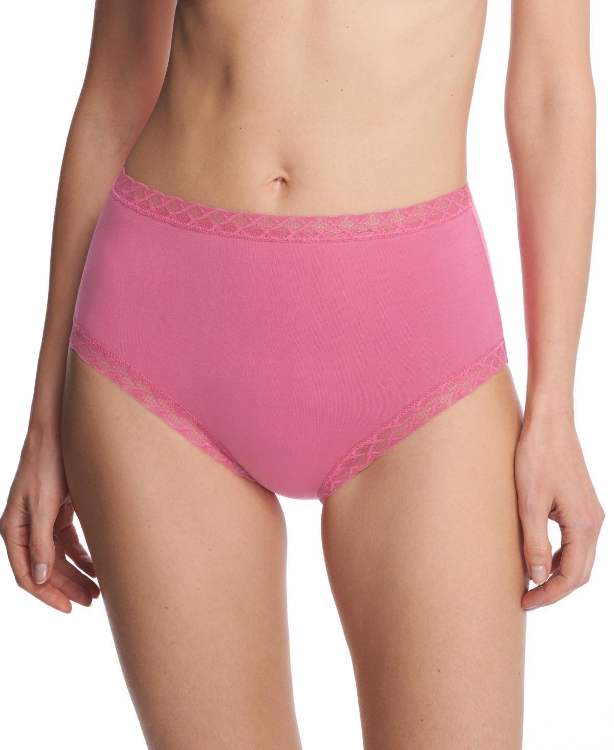 Natori Bliss Lace-Trim High Rise Cotton Brief 755058 Product Image