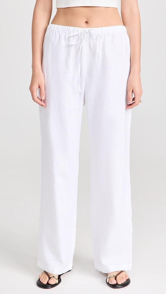 Reformation Olina Linen Pants | Shopbop Product Image