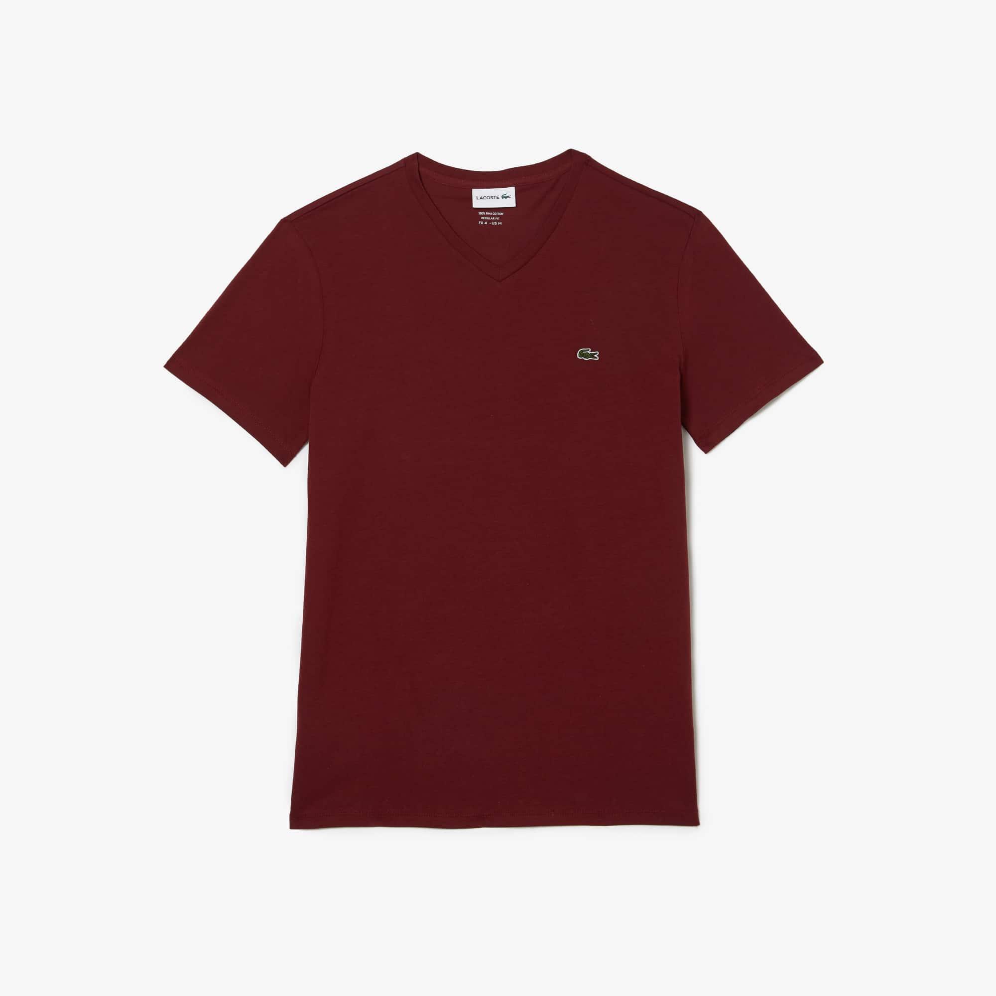 Men's V-Neck Pima Cotton Jersey T-Shirt Product Image