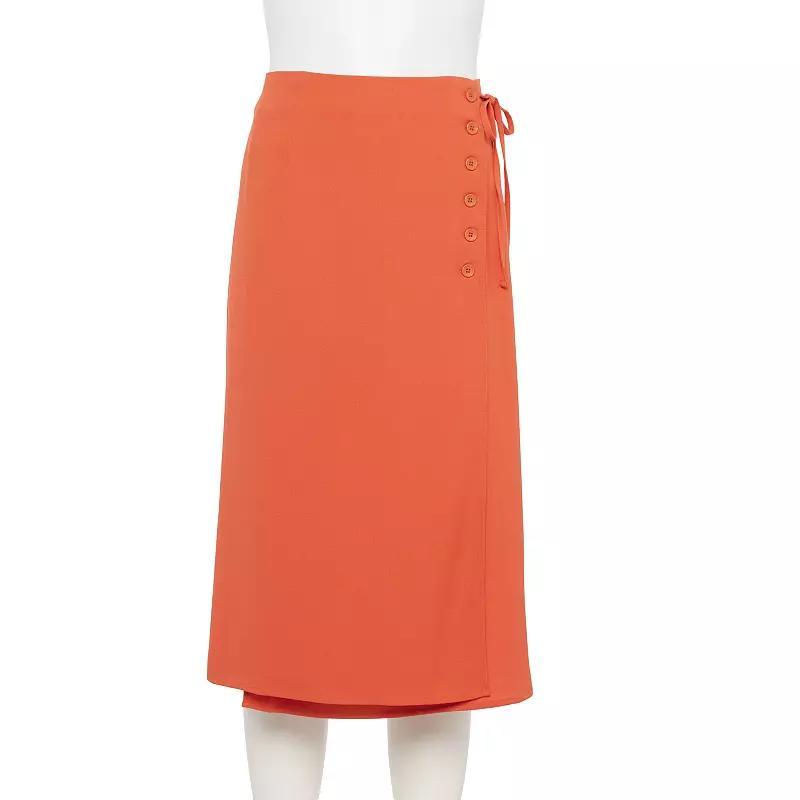 Womens LC Lauren Conrad Seam Detailed Skirt Pink Sienna product image