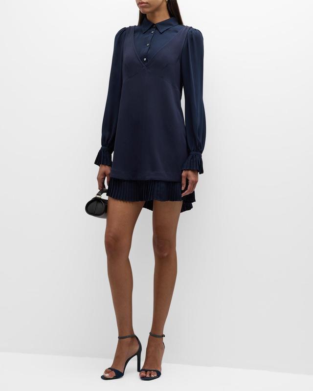 Rayna Combo Shirting Mini Dress Product Image