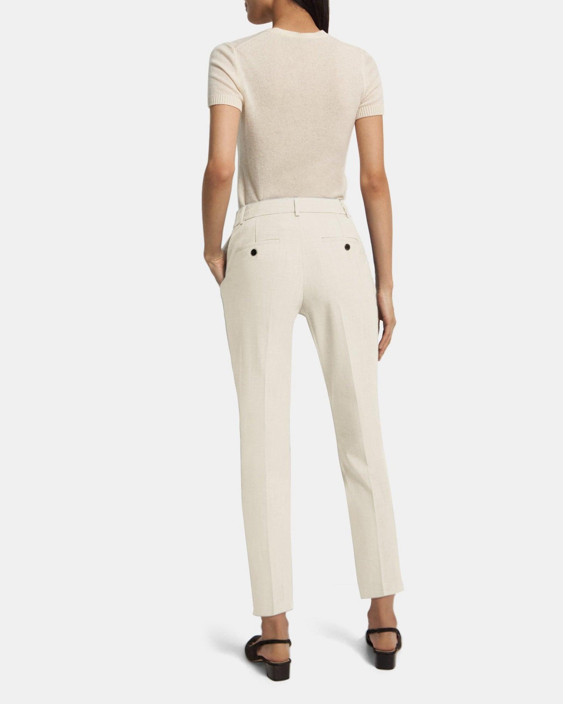 Slim Cropped Pant in Stretch Wool Product Image