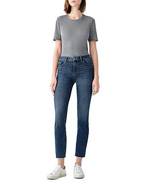 Womens Mara Straight Mid Rise Instasculpt Ankle Jeans Product Image