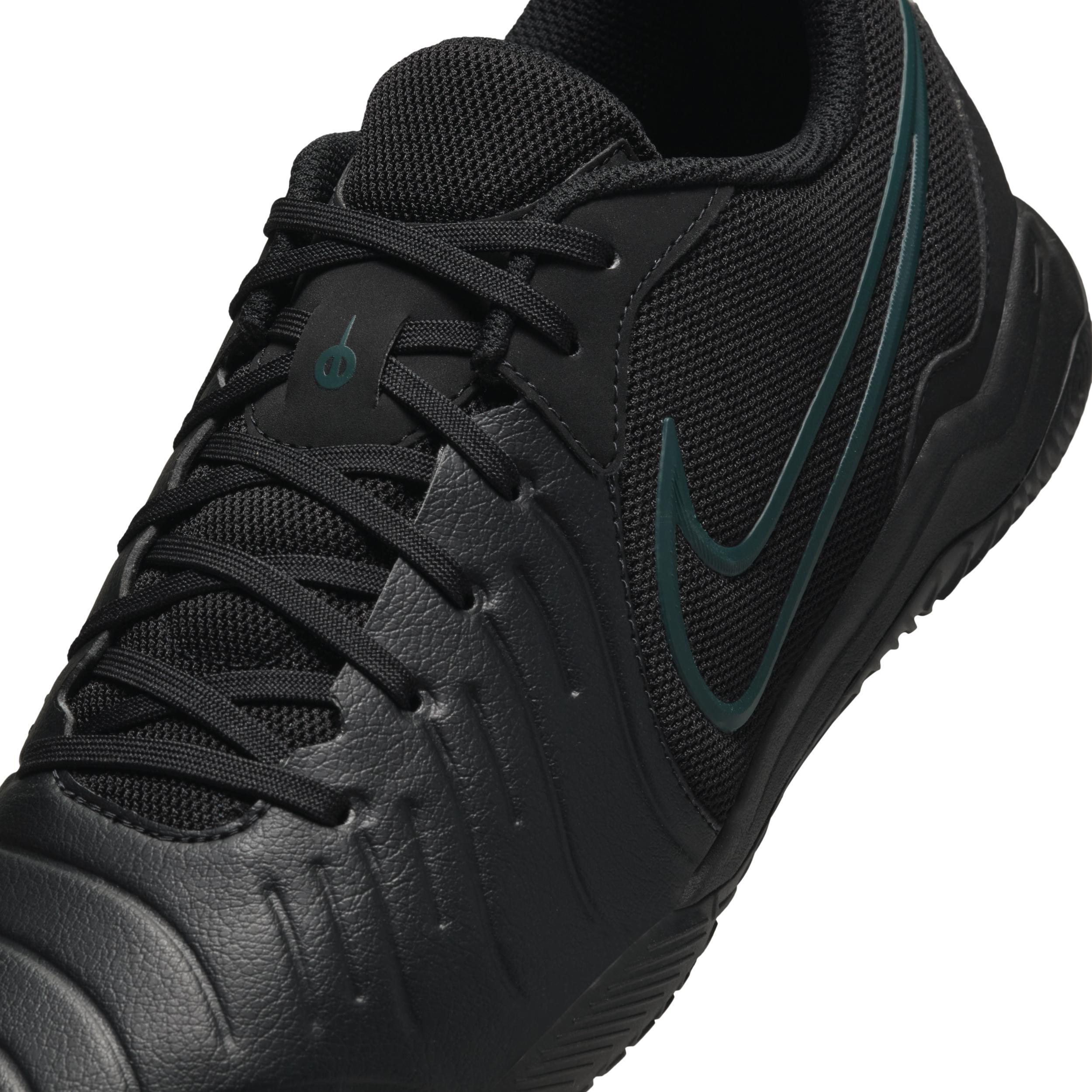 Nike Mens Nike Legend 10 Academy IC - Mens Soccer Shoes Black/Black/Deep Jungle Product Image