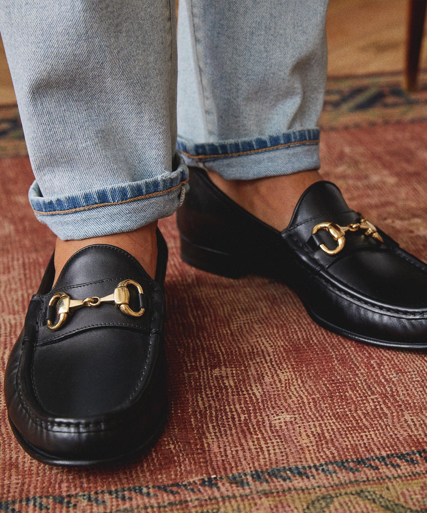 Yuketen Moc Ischia Horsebit Loafer in Black Product Image