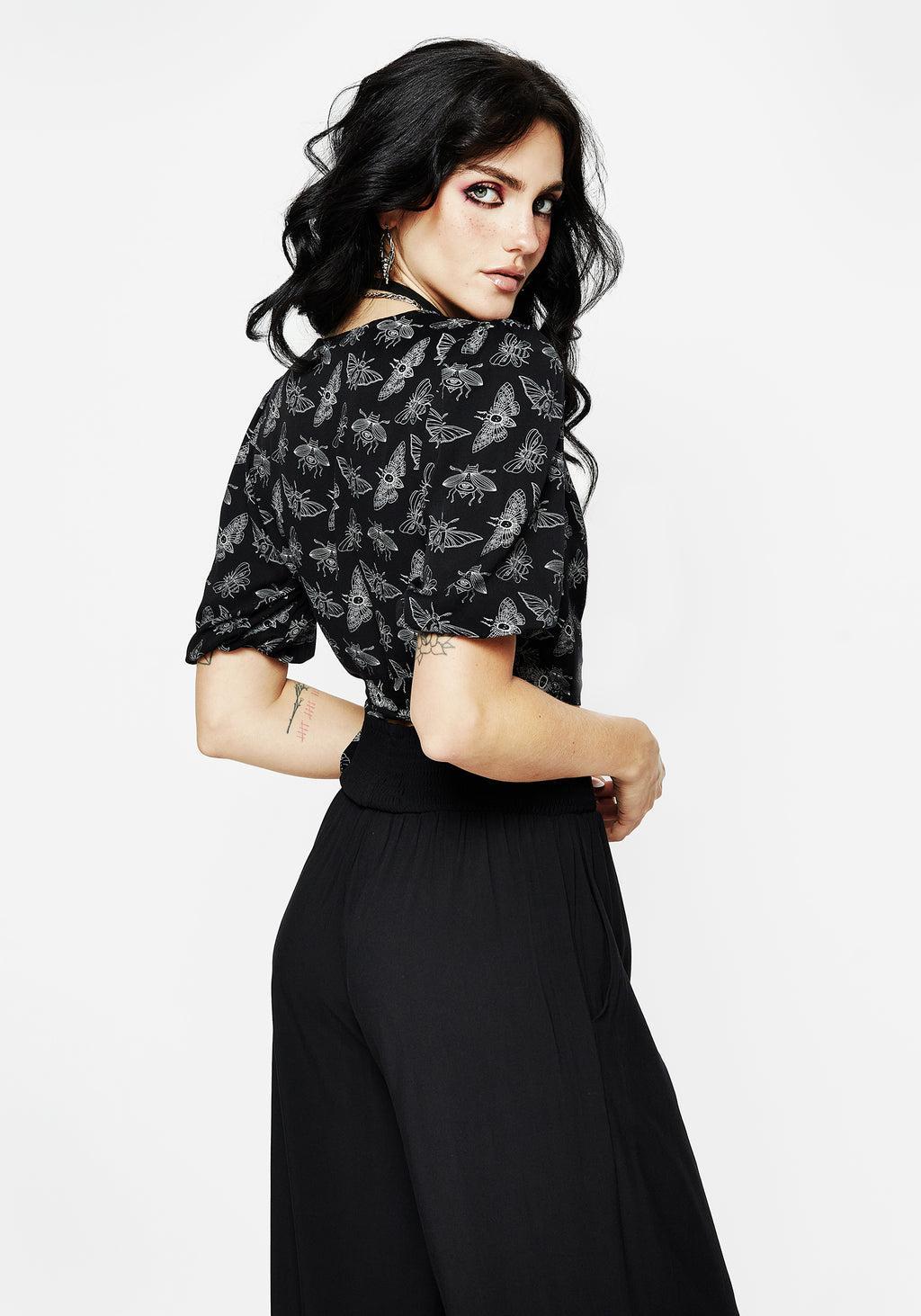 MORTMOTH WRAP CROP TOP Product Image