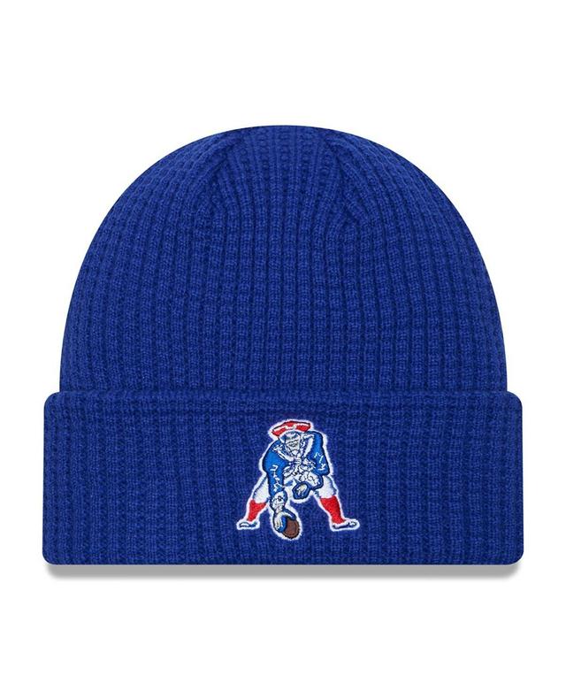 Mens New Era Navy New England Patriots Historic Prime Cuffed Knit Hat Product Image