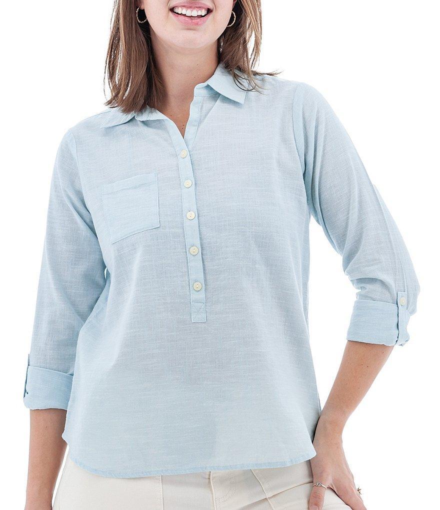 Aventura Devon Collared Long Sleeve Top Product Image