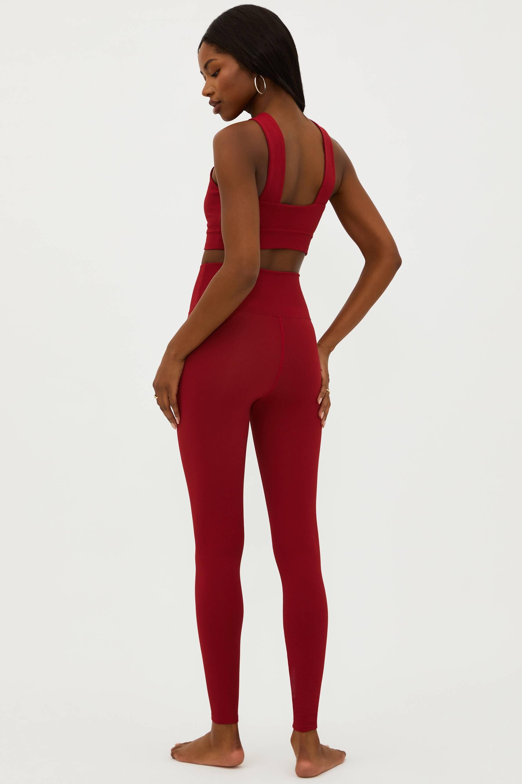 Piper Legging Rio Red Waffle Product Image