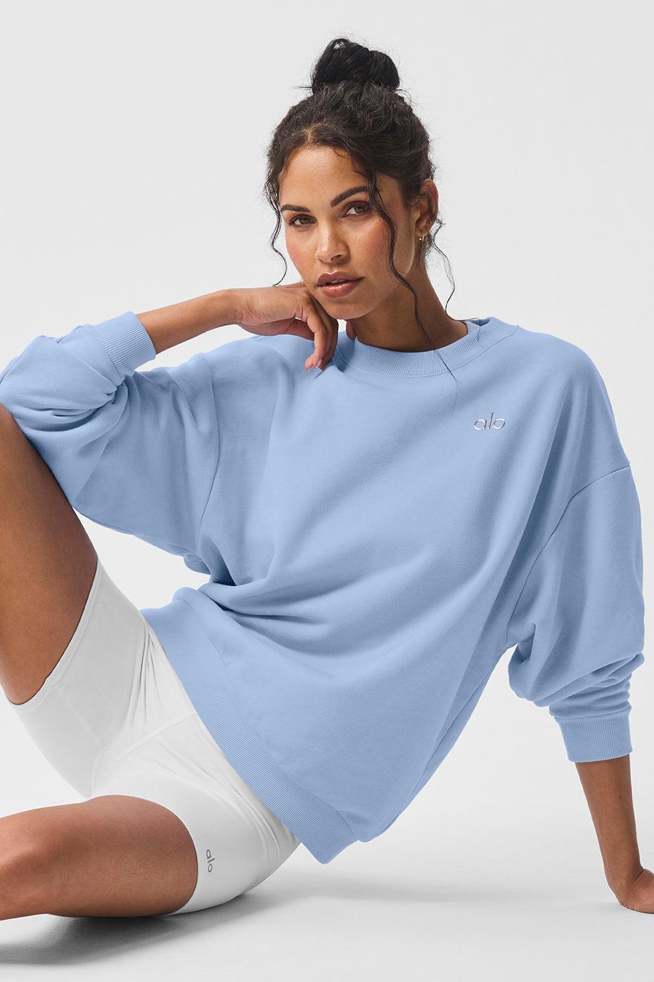 Accolade Crew Neck Pullover - Seashell Blue Female Product Image