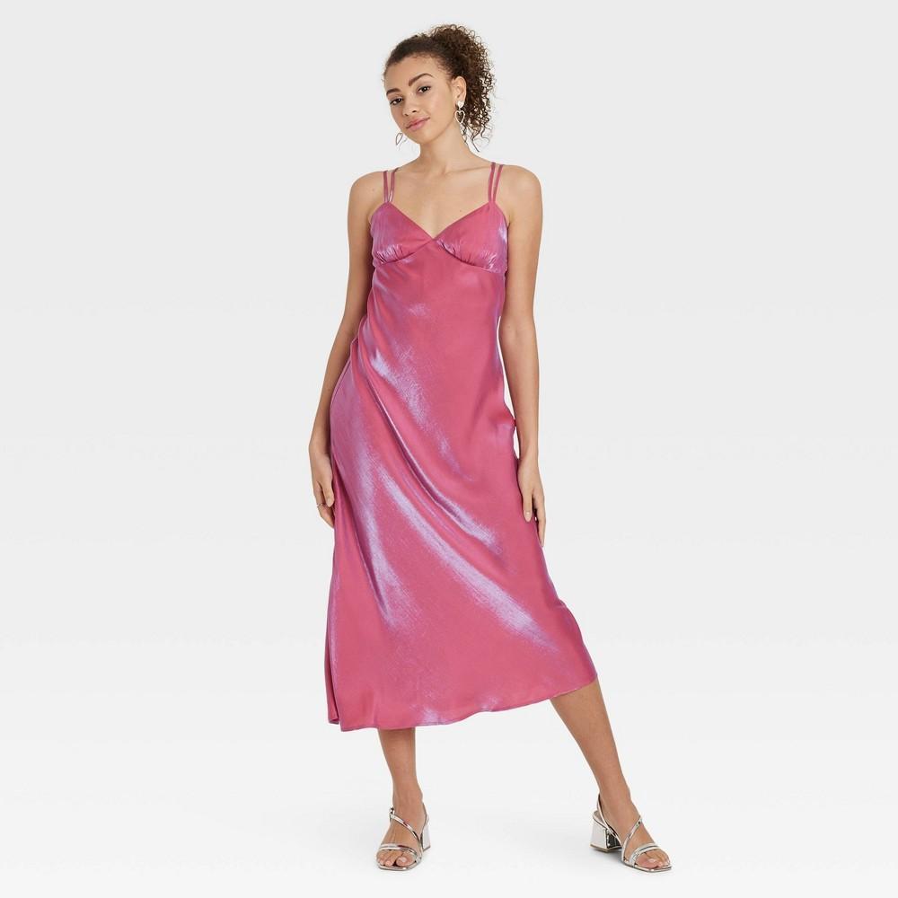 Womens Iridescent Maxi Slip Dress - Wild Fable M Product Image