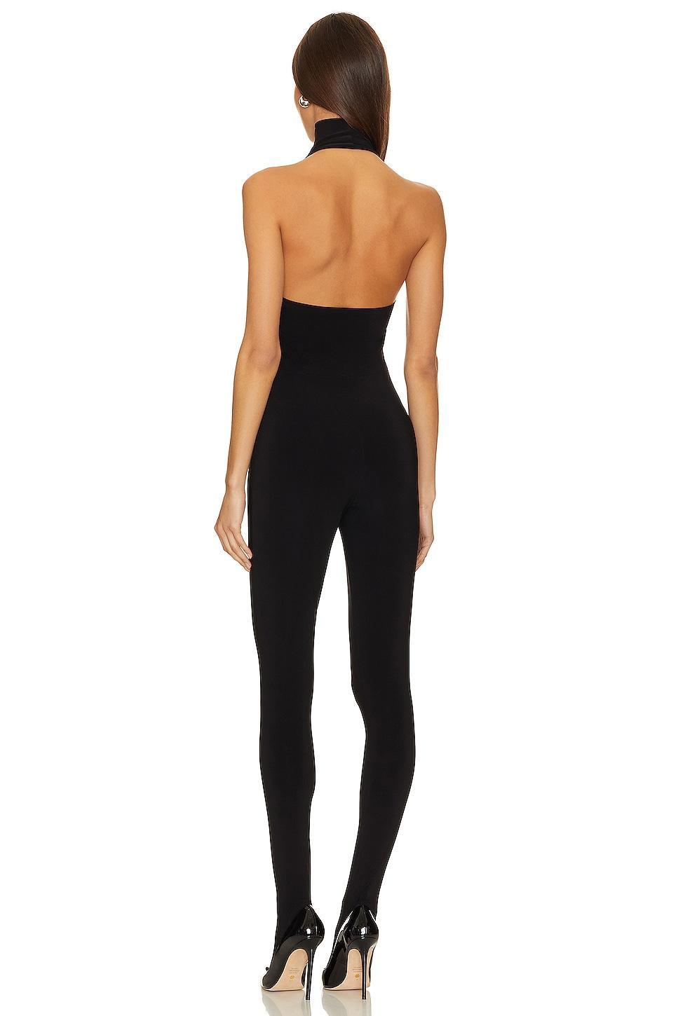 X Revolve Halter Turtle Catsuit With Footsie Norma Kamali Product Image