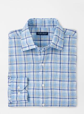 Mens Woodlawn Linen Check Sport Shirt Product Image