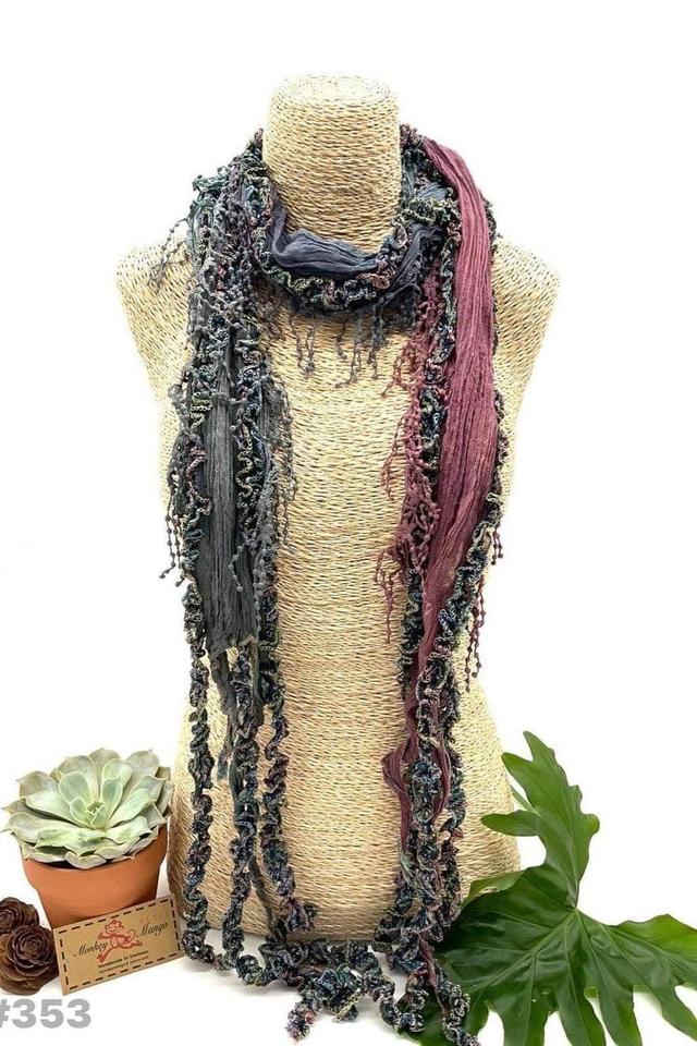 Ombre Fringe Scarf Female Product Image