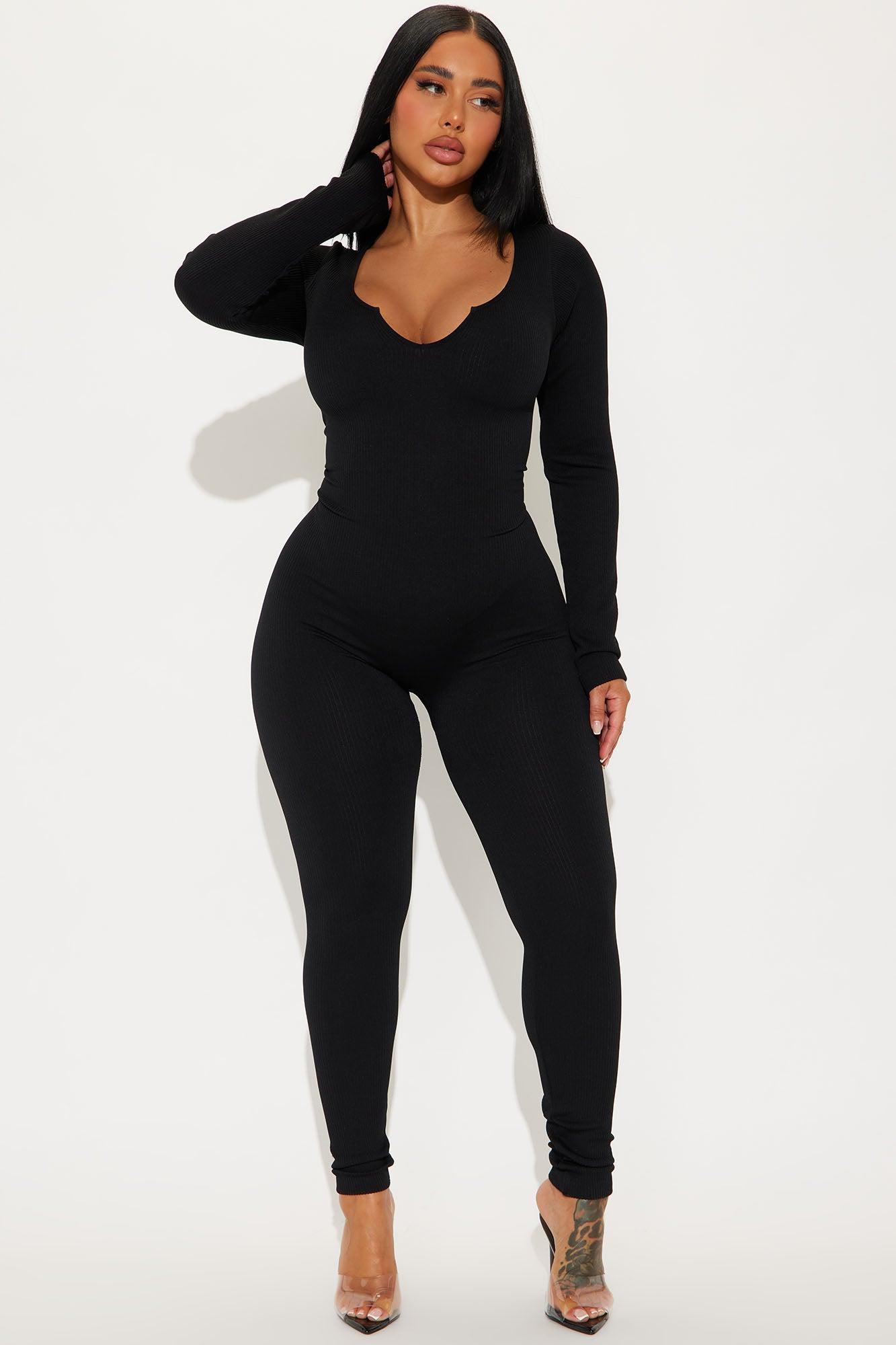 Giada Seamless Jumpsuit - Black Product Image