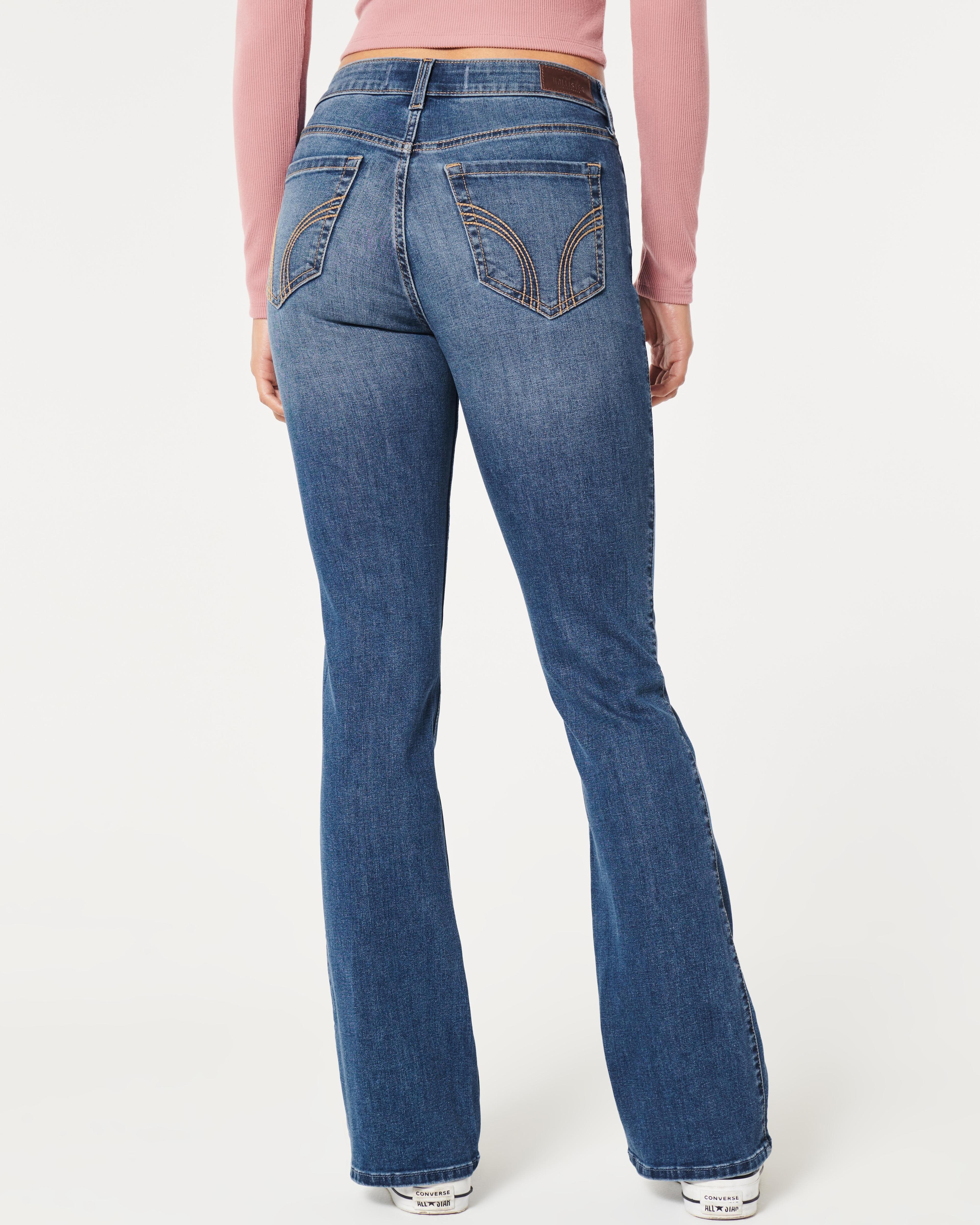 Mid-Rise Medium Wash Boot Jeans Product Image