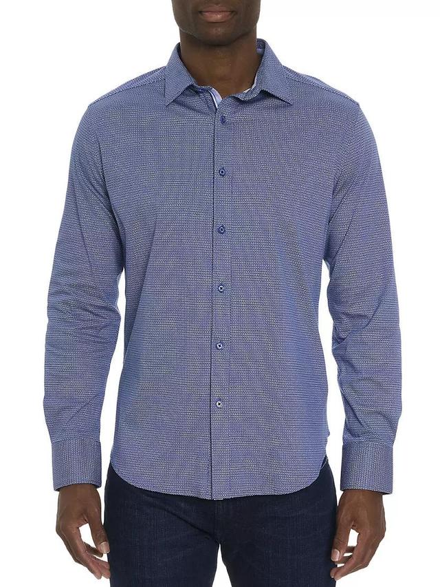 Liotta Geometric Button-Front Shirt Product Image