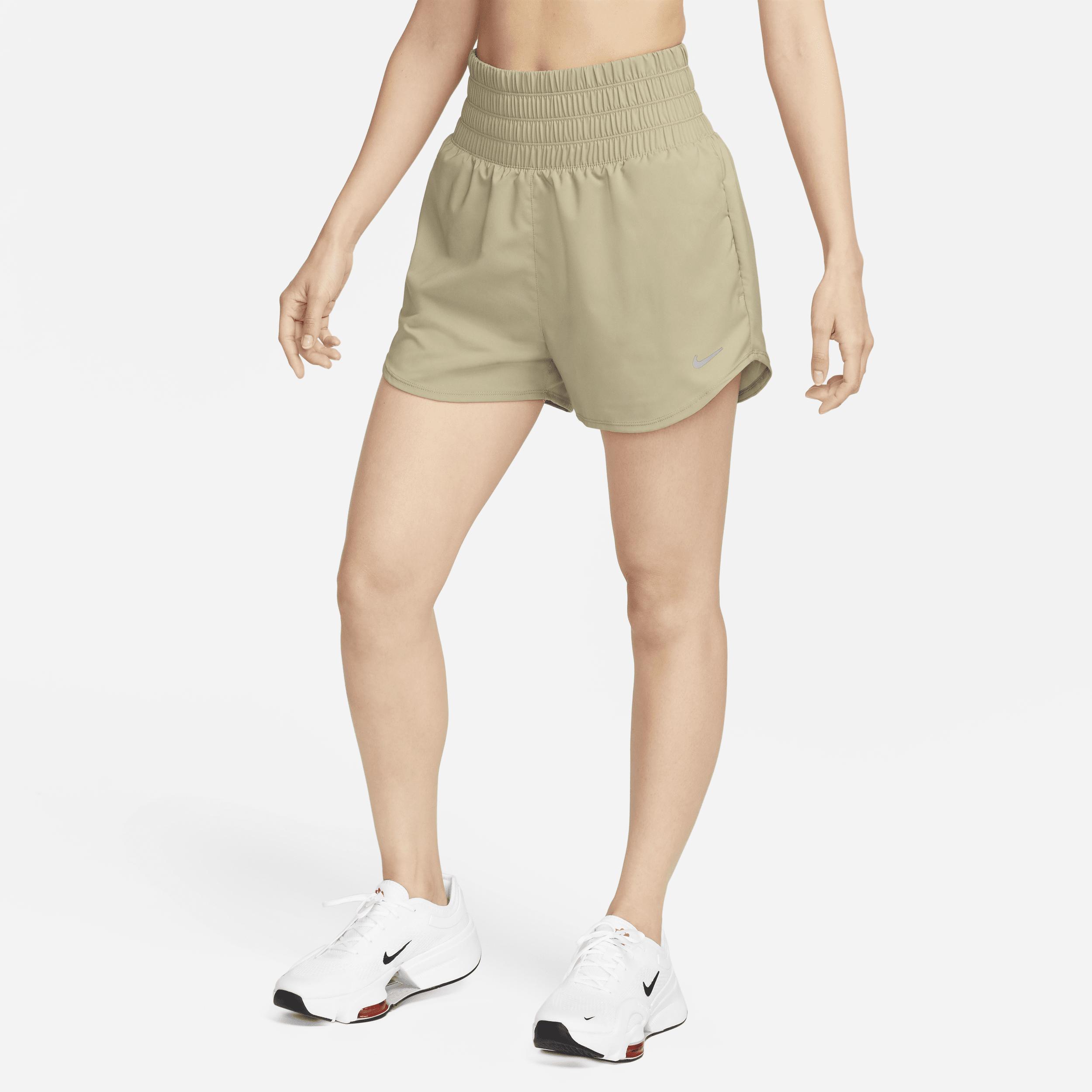 Nike Womens One Dri-FIT Ultra High-Waisted 3 Brief-Lined Shorts Product Image