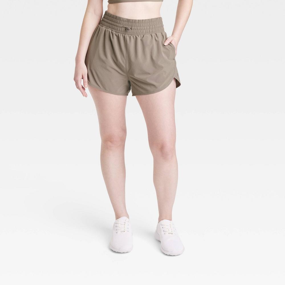 Womens Active Light High-Rise Shorts 3 - All In Motion Taupe XL Product Image