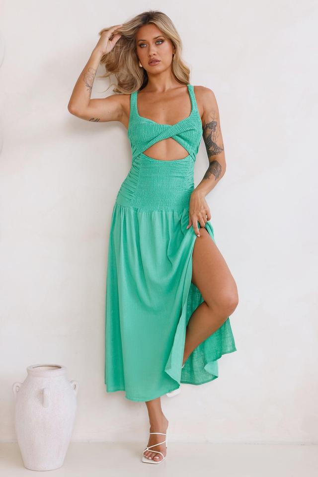 Fairy Lover Maxi Dress Light Green Product Image