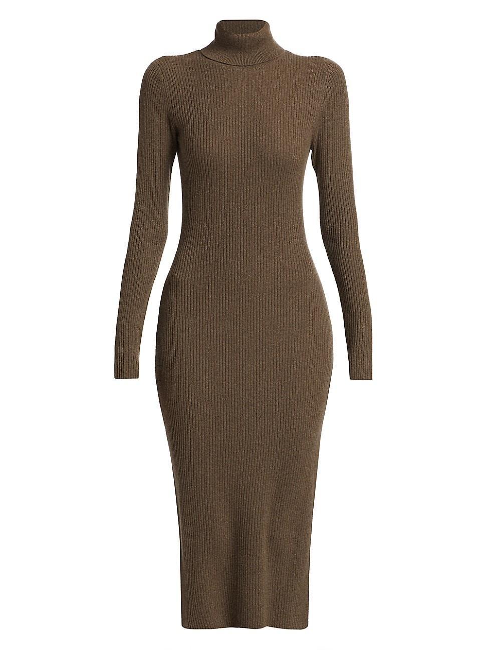 Womens Robin Cashmere Turtleneck Midi-Dress Product Image