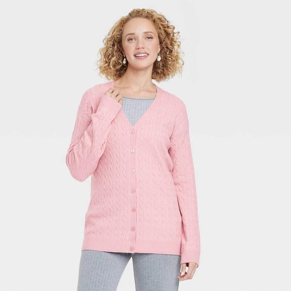 Womens Cable Cardigan - A New Day Product Image