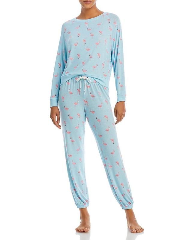 Honeydew Intimates Star Seeker Brushed Jersey Lounge Set (Moontint Flamingo) Women's Pajama Sets Product Image