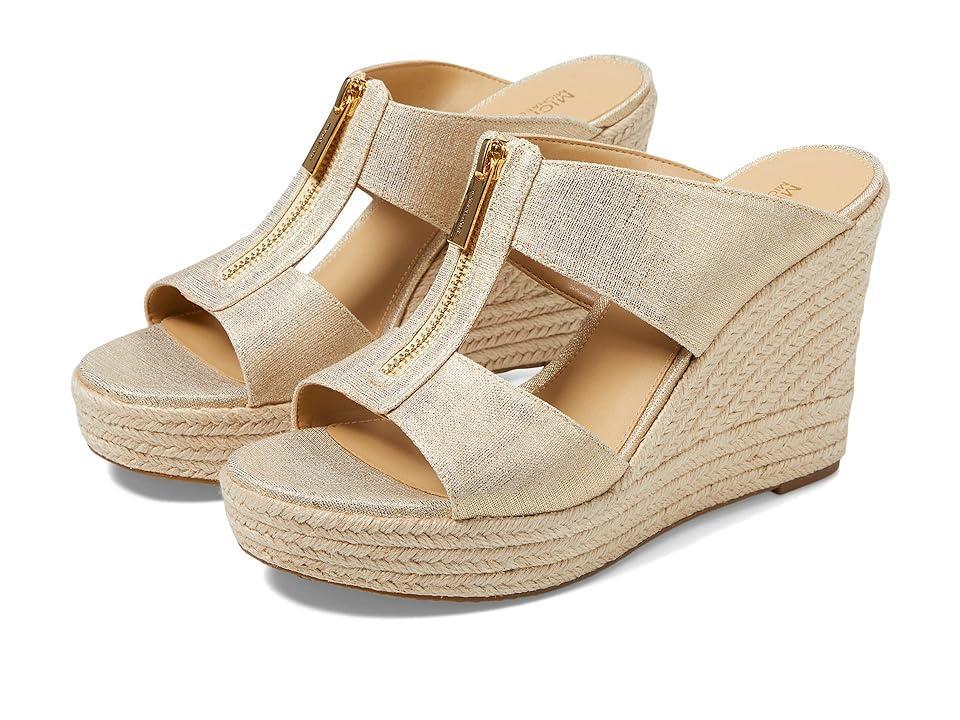 Bradley Metallic Canvas Wedge Sandal Product Image