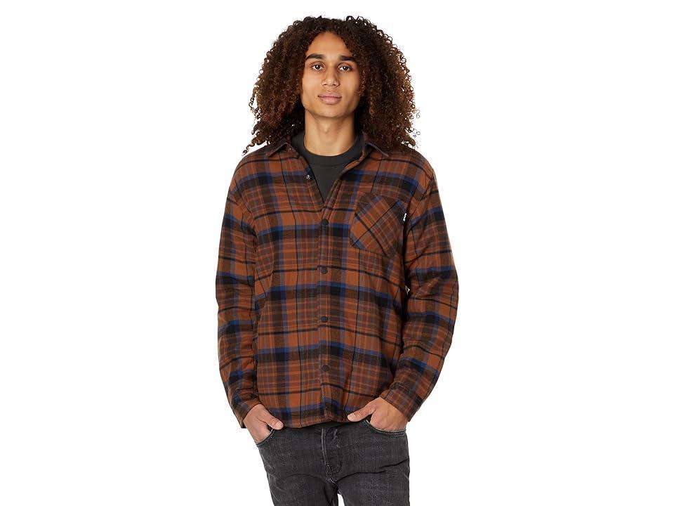 Hurley Portland Sherpa Lined Flannel (Bronzed) Men's Clothing Product Image