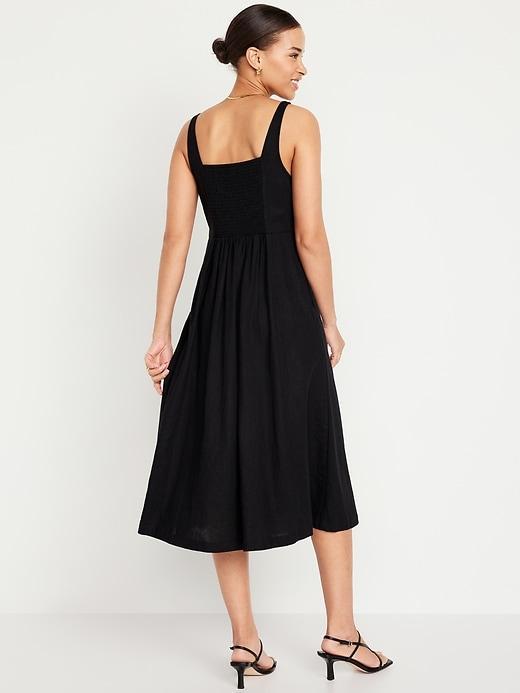 Fit & Flare Sleeveless Midi Dress Product Image