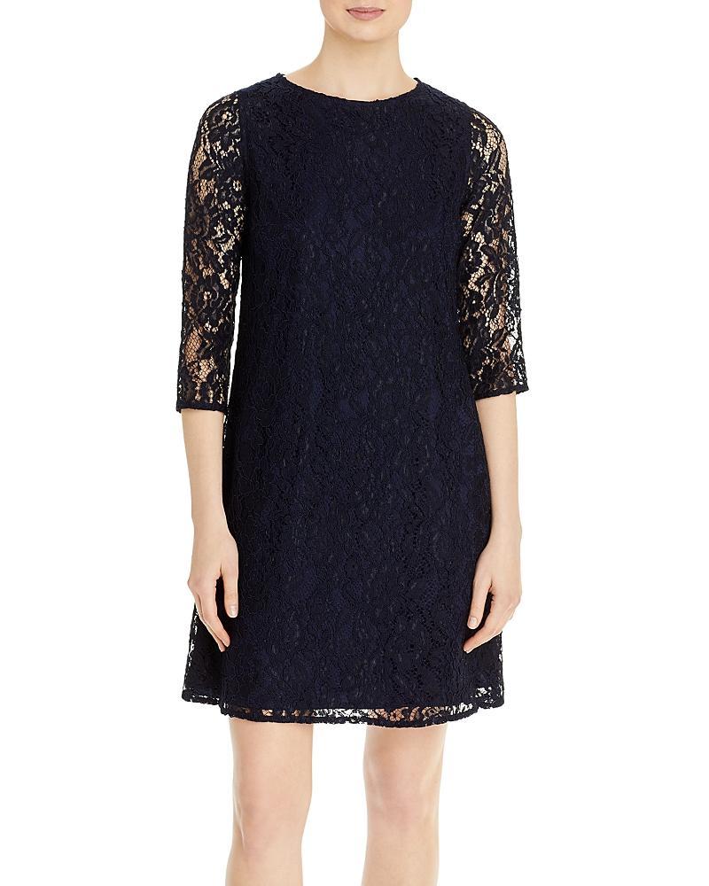 Womens Flora Lace Knit Swing Dress Product Image