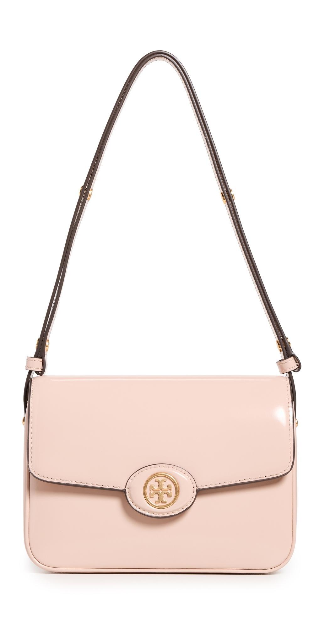 Tory Burch Robinson Spazzolato Convertible Shoulder Blush One Size Product Image