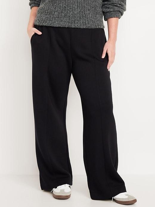 High-Waisted Bounce Fleece Wide-Leg Pants Product Image