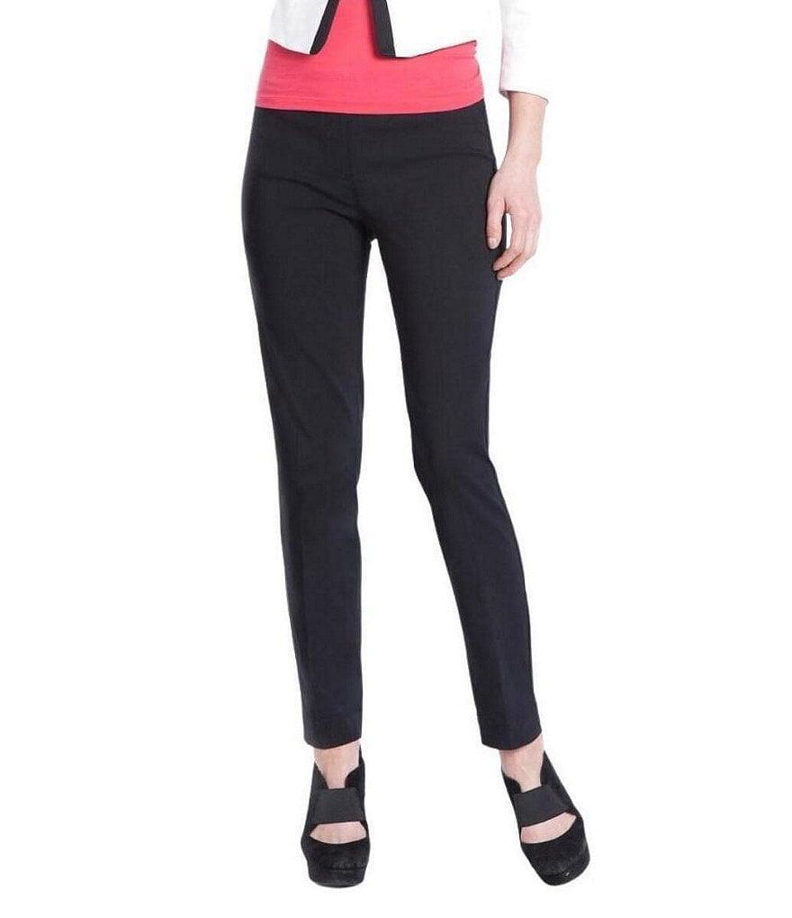 Slimsation® by Multiples Petite Size Stretch Twill Pull-On Ankle Pants Product Image