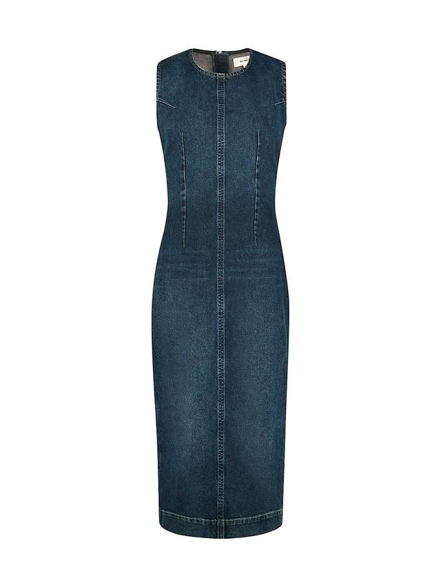 Womens Esme Denim Midi Dress Product Image