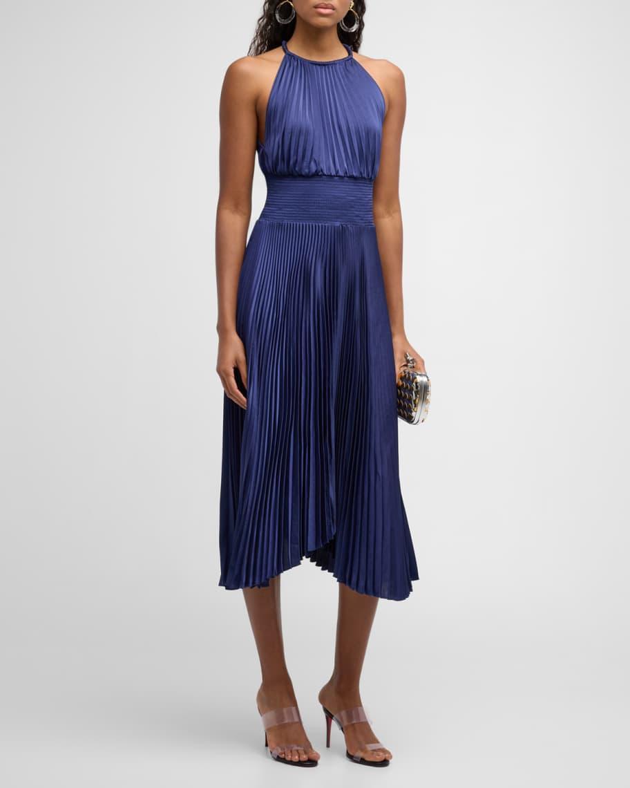 Womens Renzo II Pleated Midi-Dress Product Image