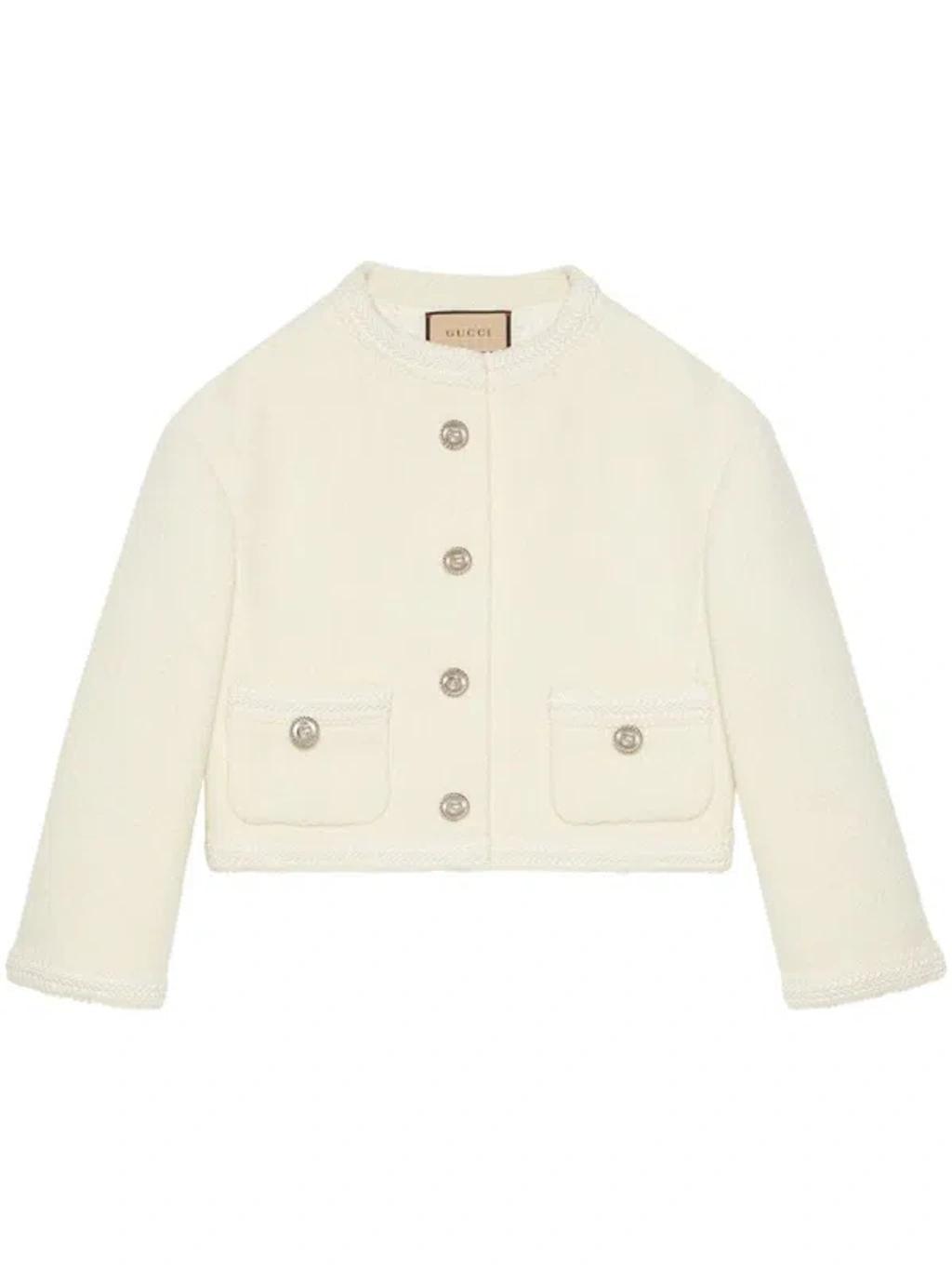 GUCCI Tweed Jacket In White Product Image