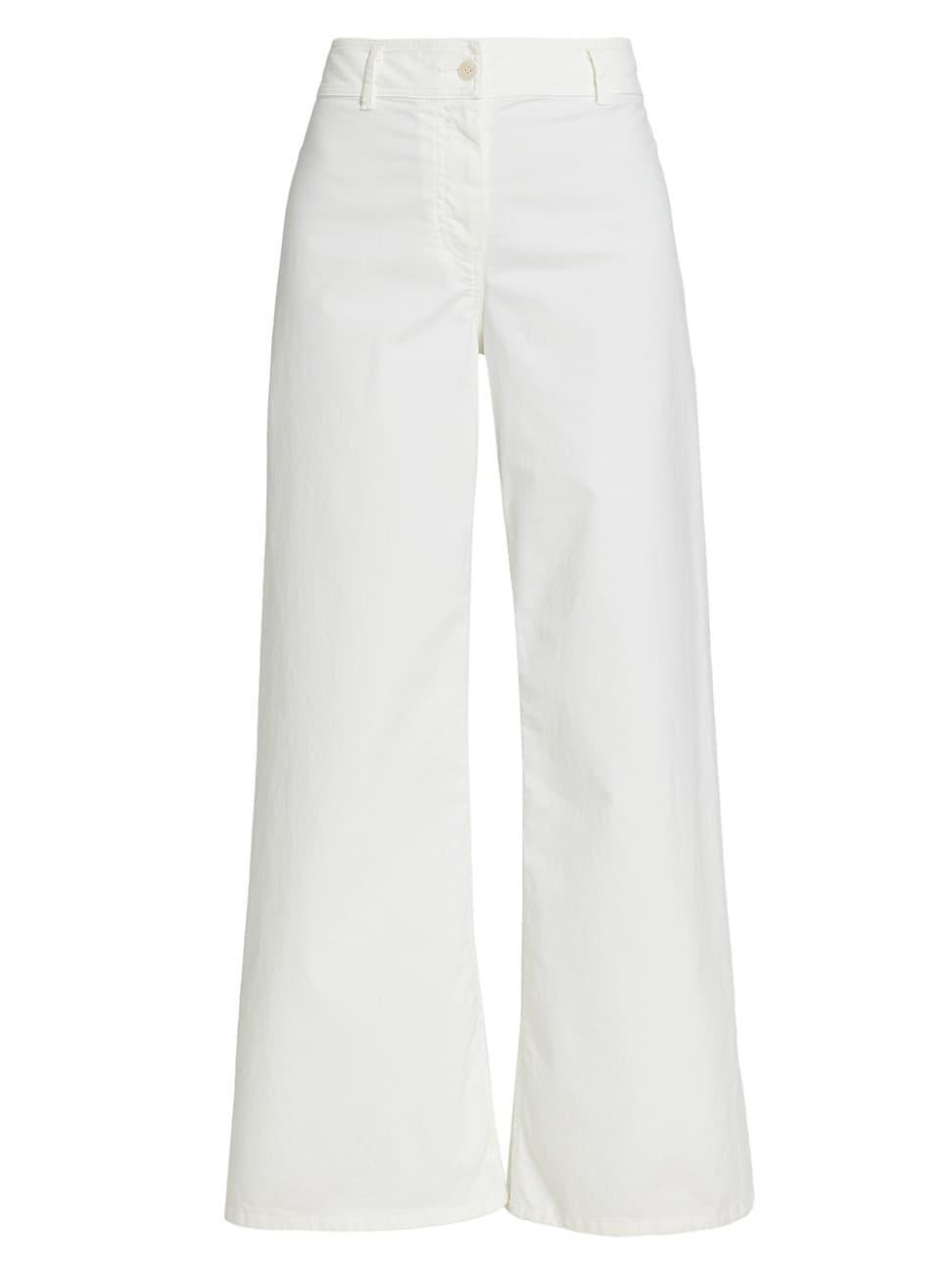 Womens Megan Brushed Stretch Twill Wide-Leg Pants product image