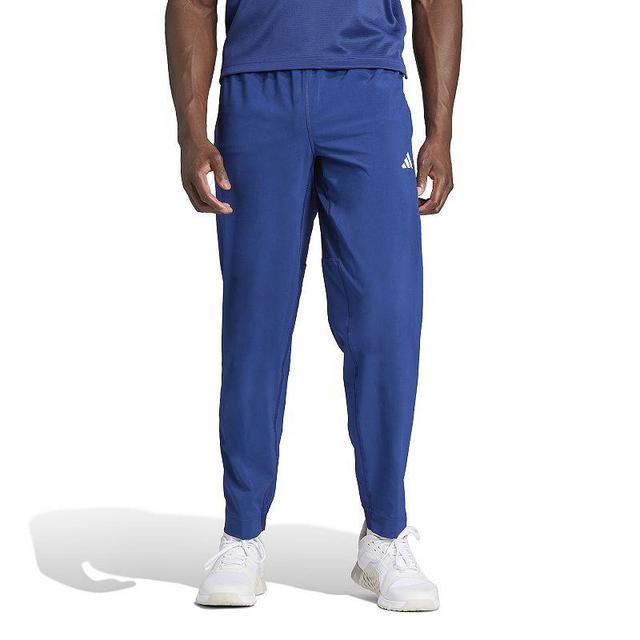 Mens adidas Train Essentials Training Woven Pants Blue Product Image