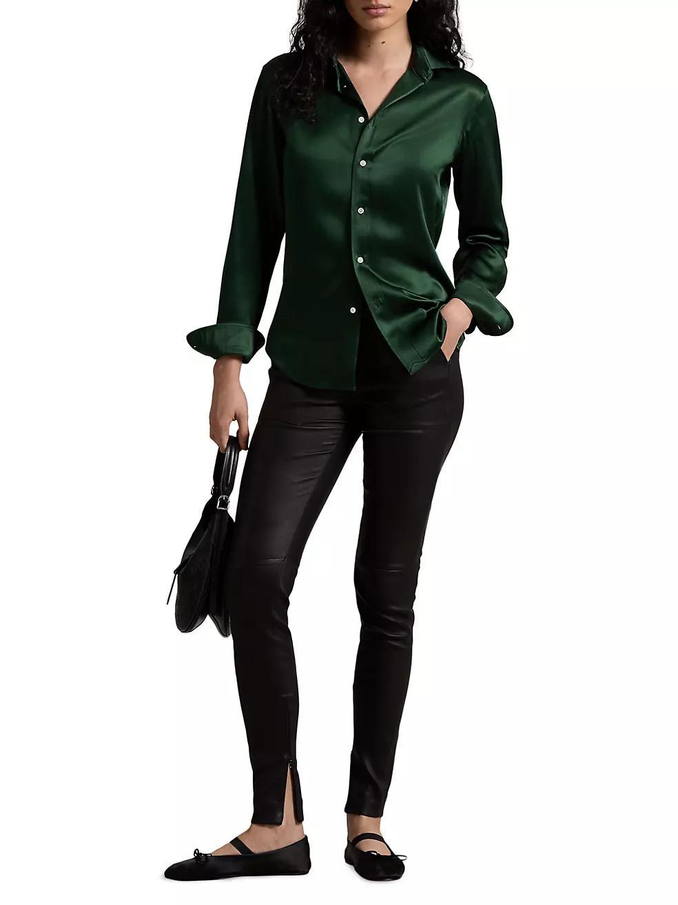 Silk Long Sleeve Shirt Product Image